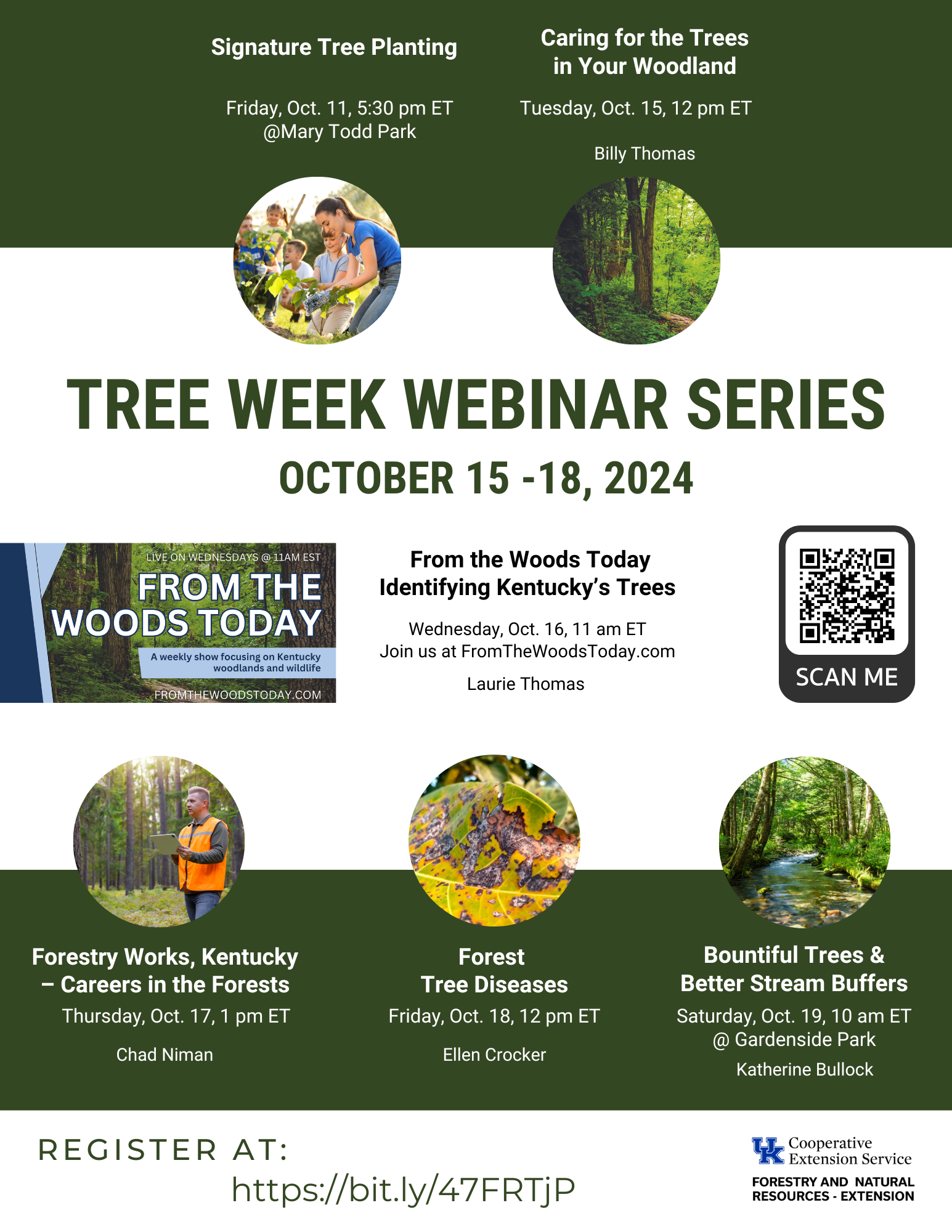 Tree Week Webinar Series flyer