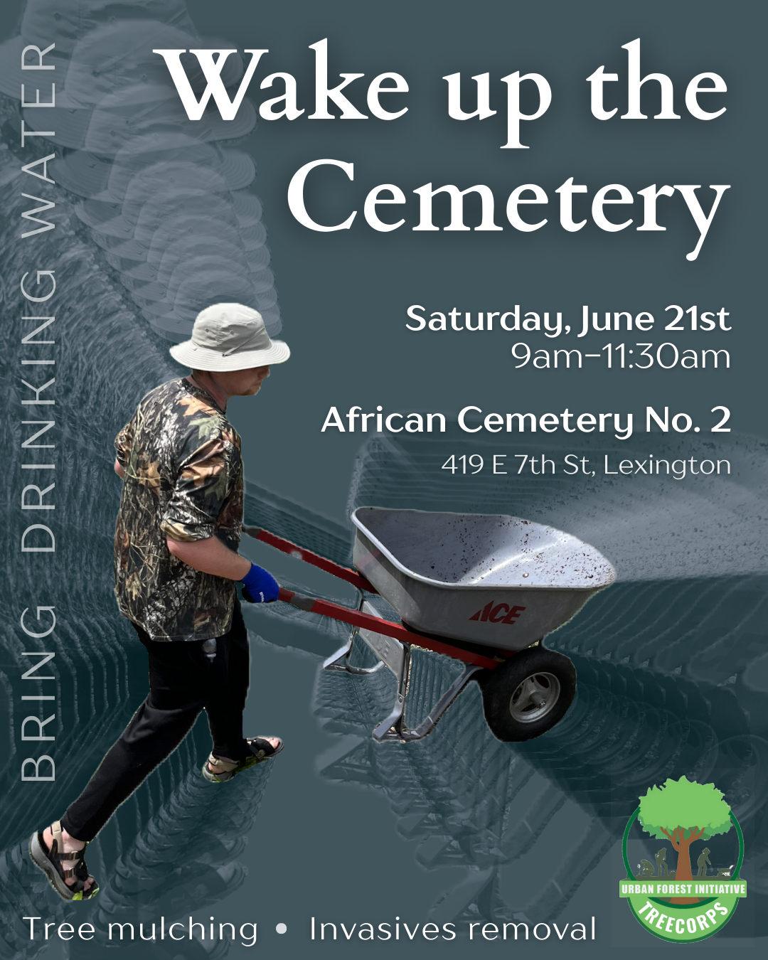 African Cemetary No. 2 work day flyer