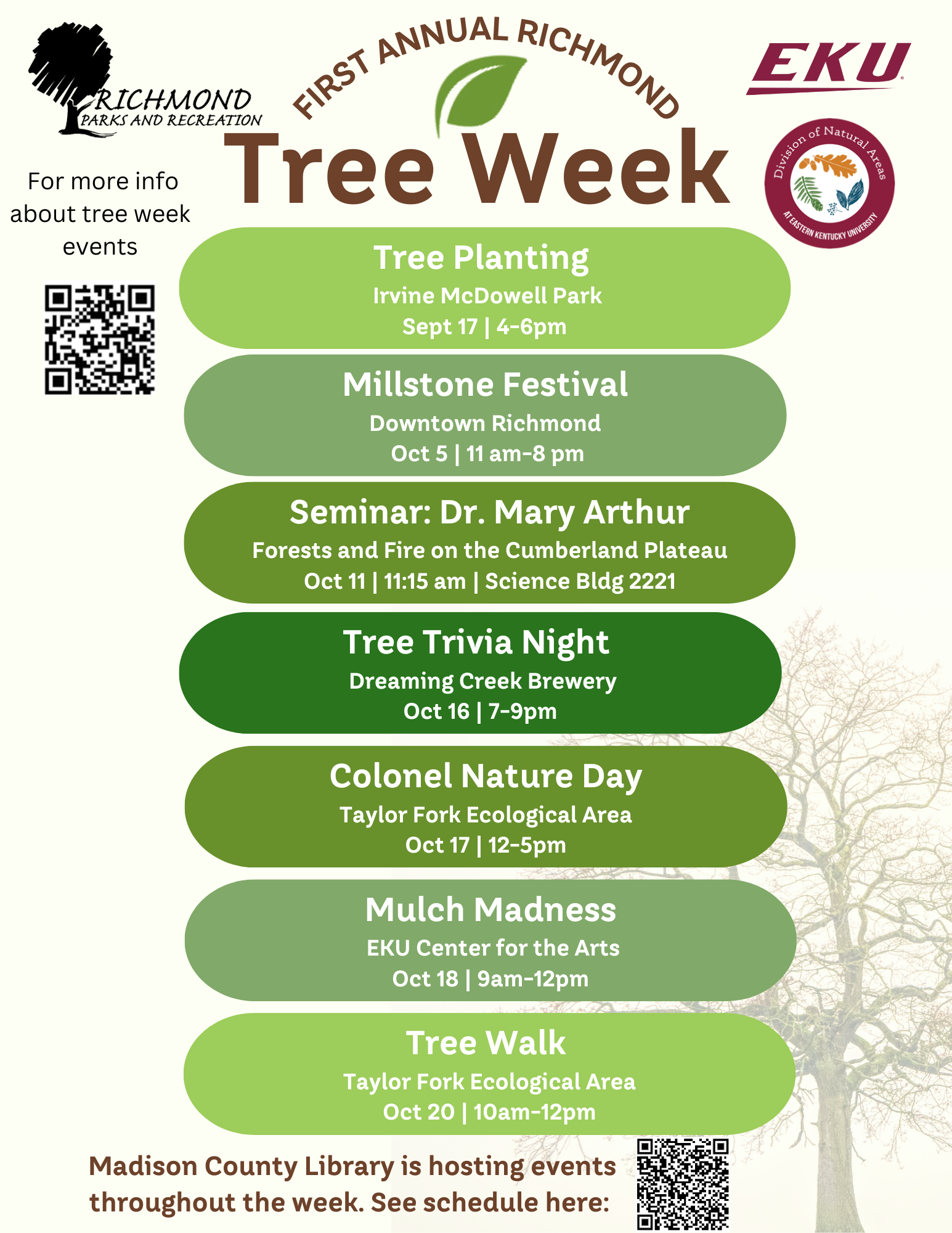 Richmond Tree Week flyer