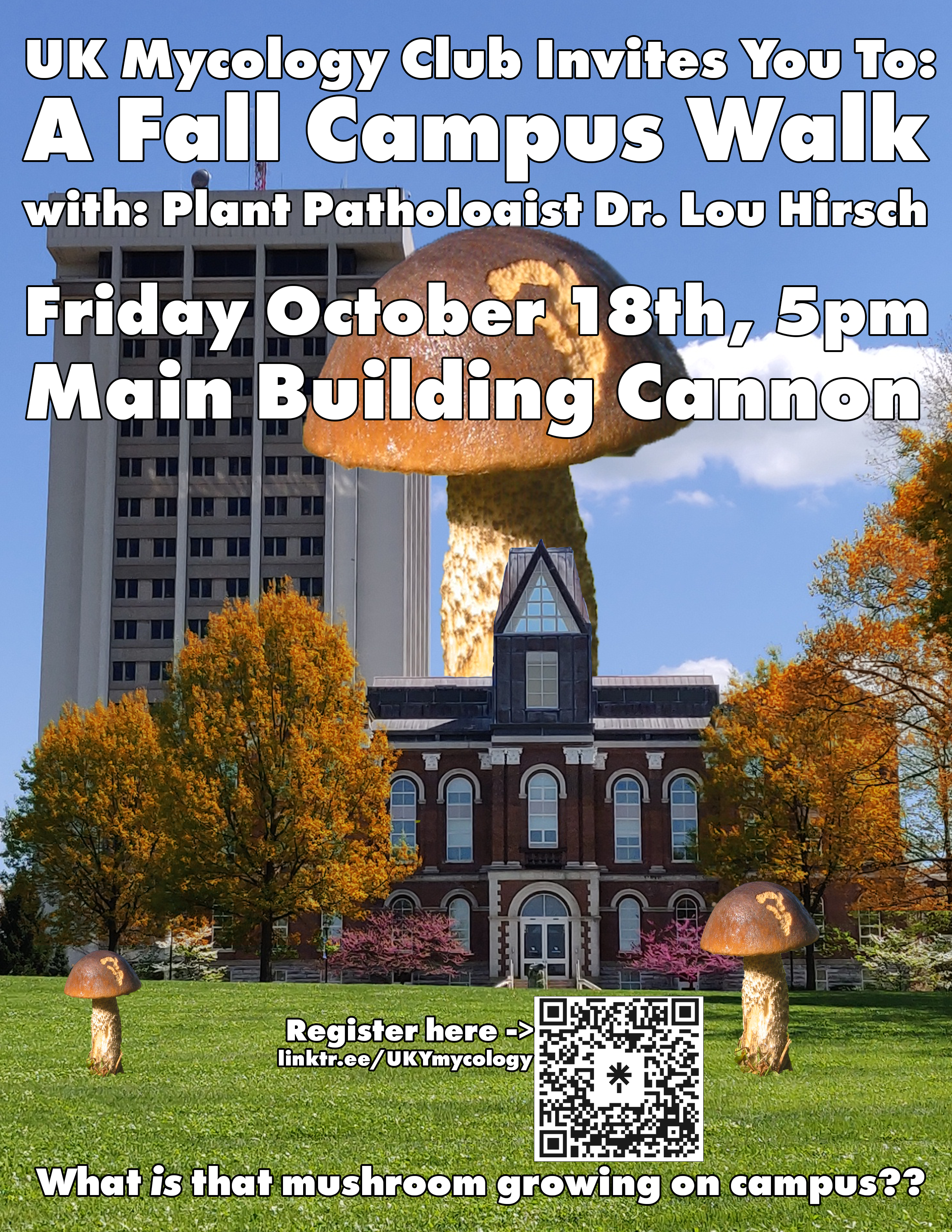 Mycology Club Fall Walk flyer