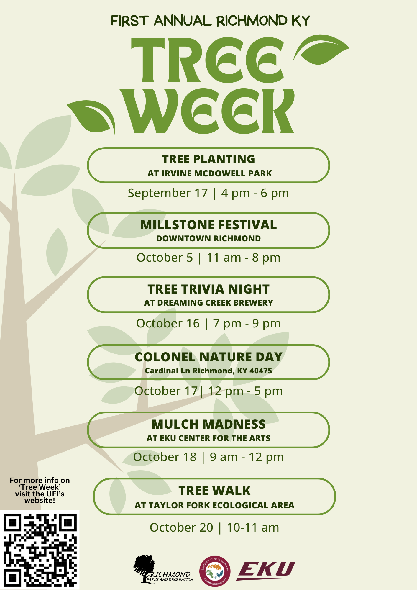 Richmond Tree Week flyer