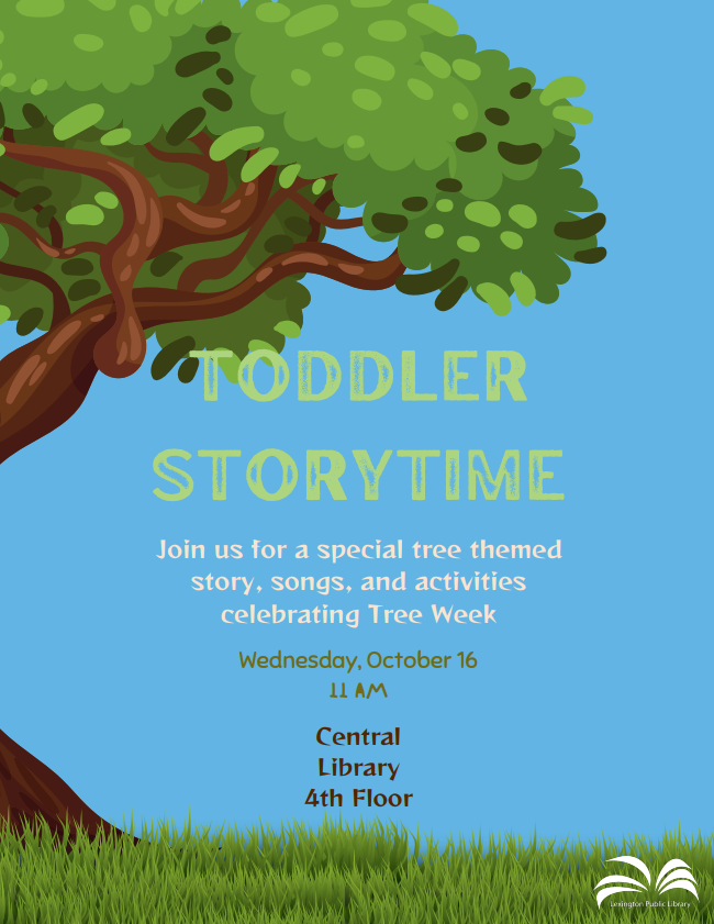 Tree Storytime event flyer