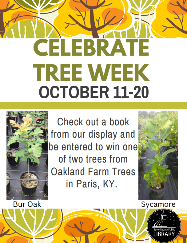 Boyle County Library Tree Week flyer