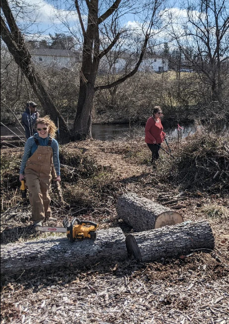 People working at Kilrush Food Forest