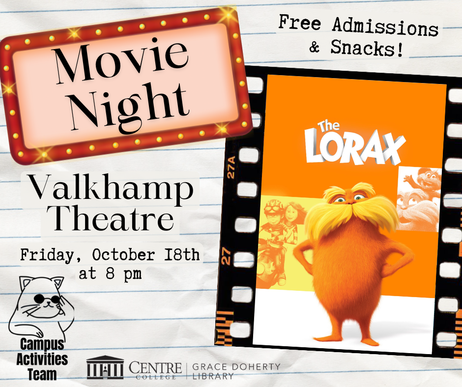 Lorax movie night flyer