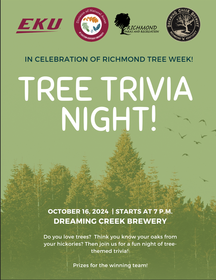 Tree trivia night flyer