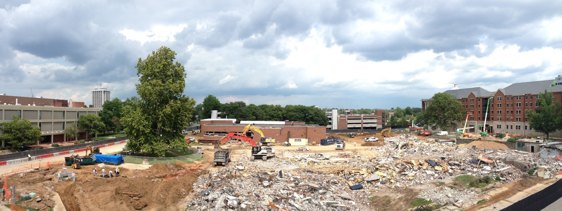 Demolition of Donovan Hall