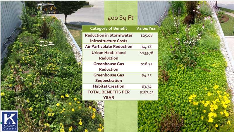 Green roof benefits