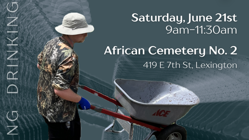 African Cemetary No. 2 work day flyer